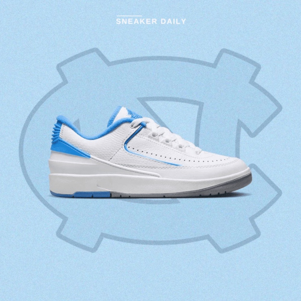 Brand New Air Jordan 2 Retro Low “UNC” Big Kids sneakers (K 4.5Y)